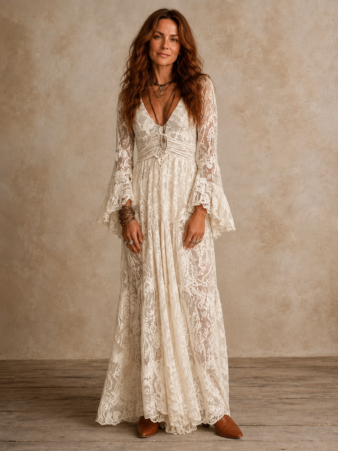 Emily | Vintage Silhouette Maxi Dress for Women