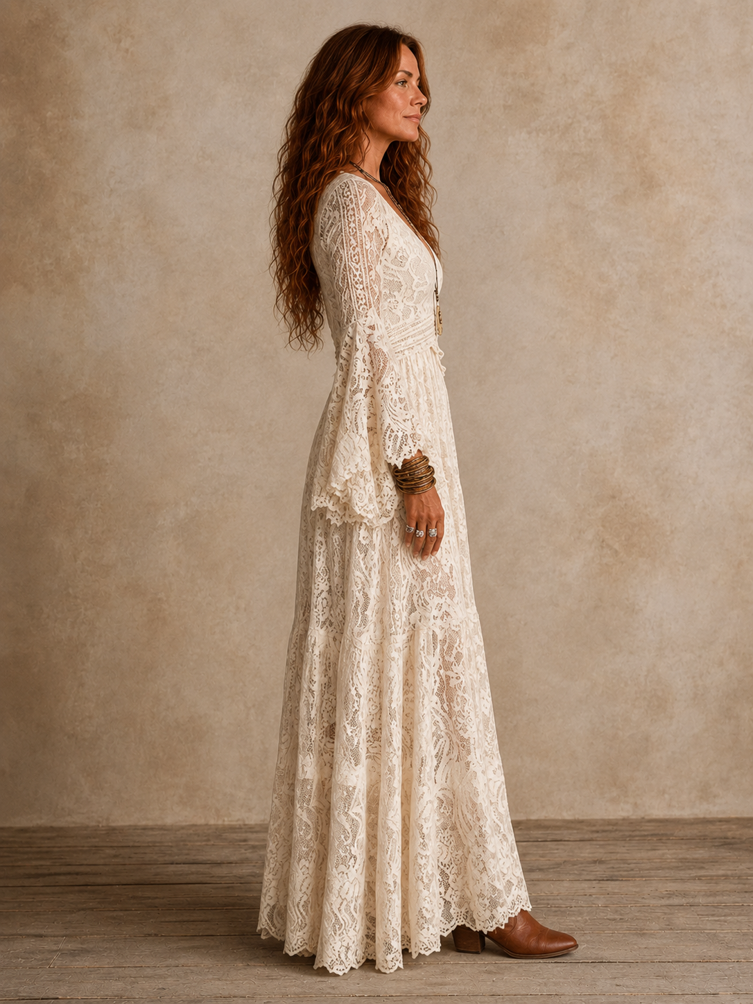 Emily | Vintage Silhouette Maxi Dress for Women