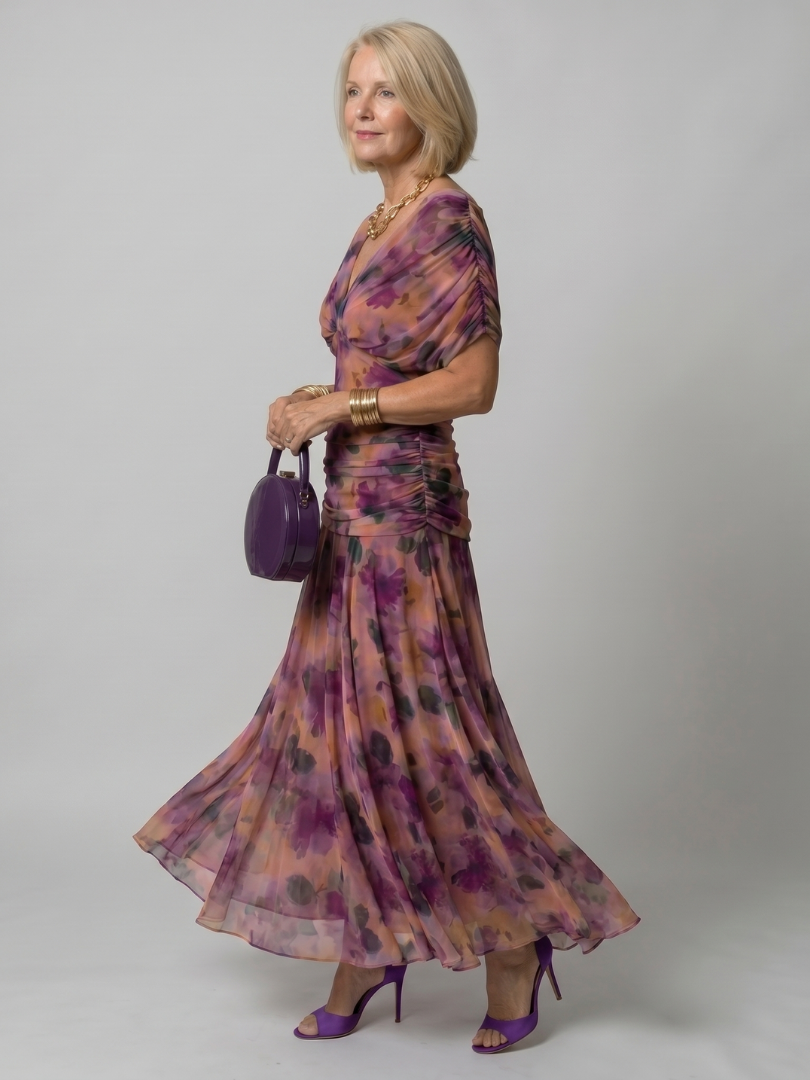 Calen™ Off Shoulder Flow Midi Dress