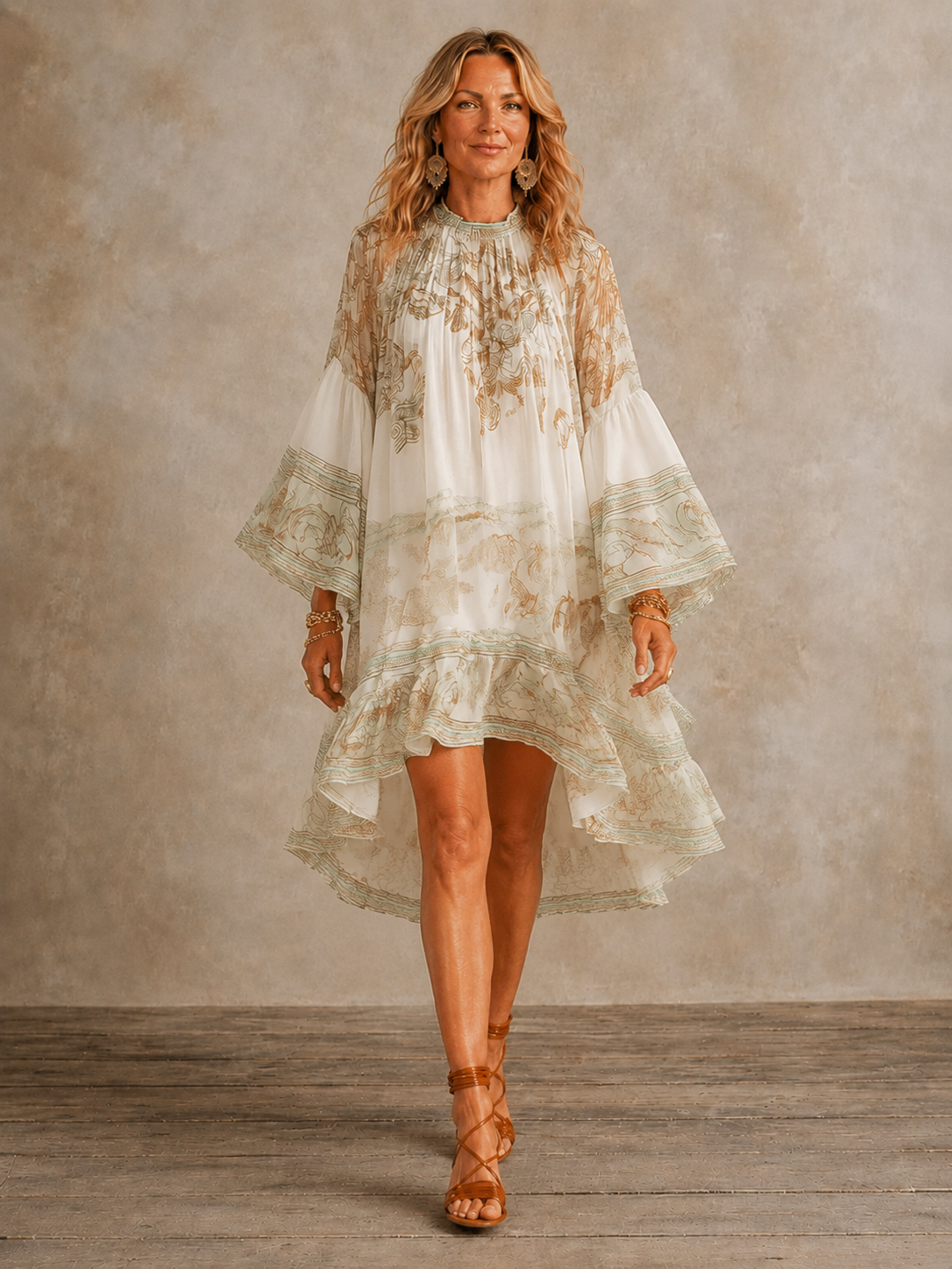 Isabella | Ruffle Hem Mini Dress for Women