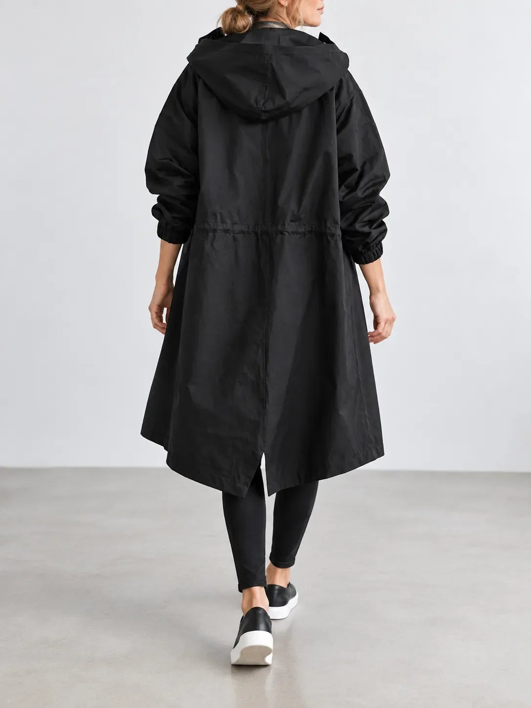 Maisie | Oversized Hooded Button-Front Coat