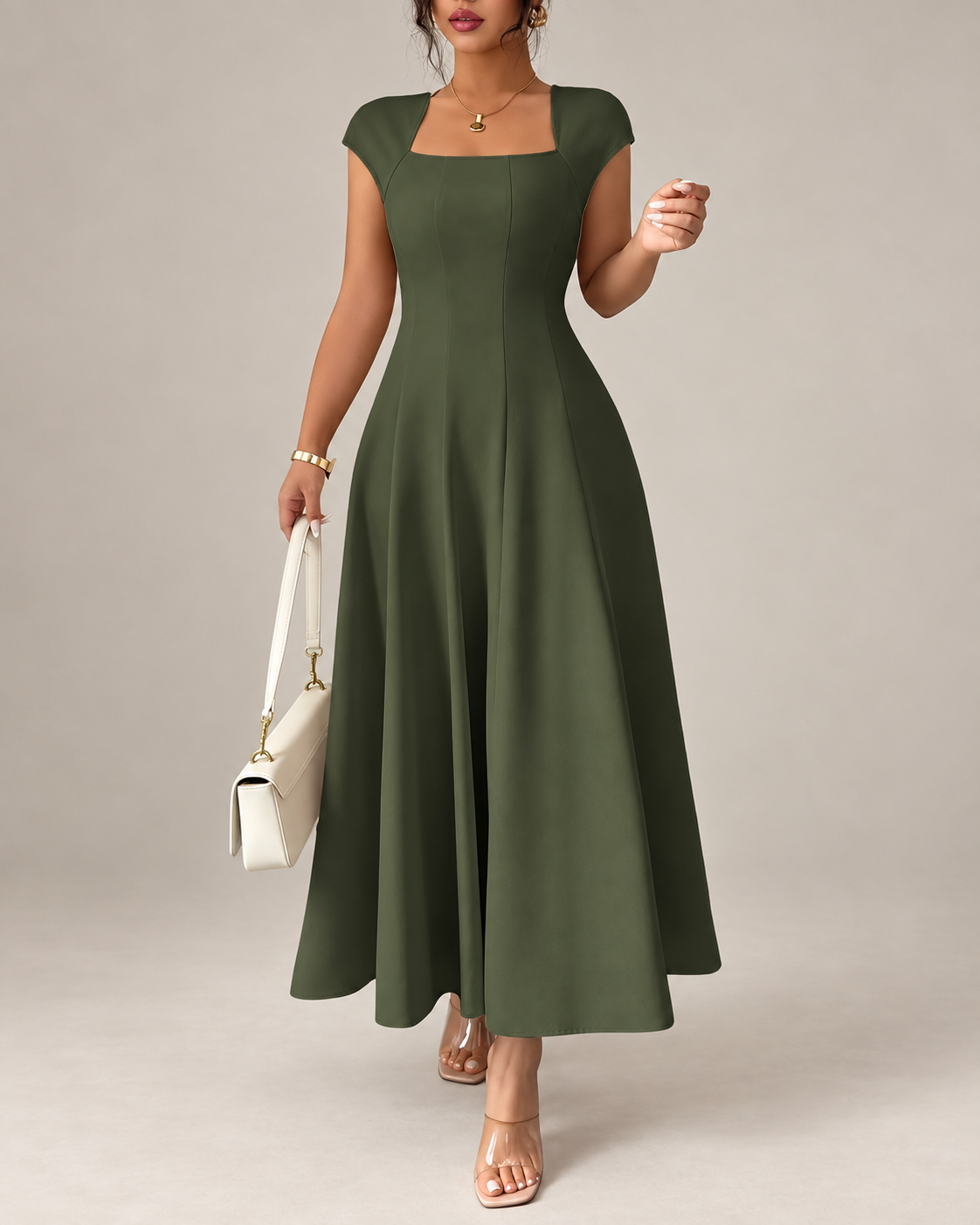 The Elena Grace Maxi Dress – Timeless Elegance with a Soft Feminine Silhouette