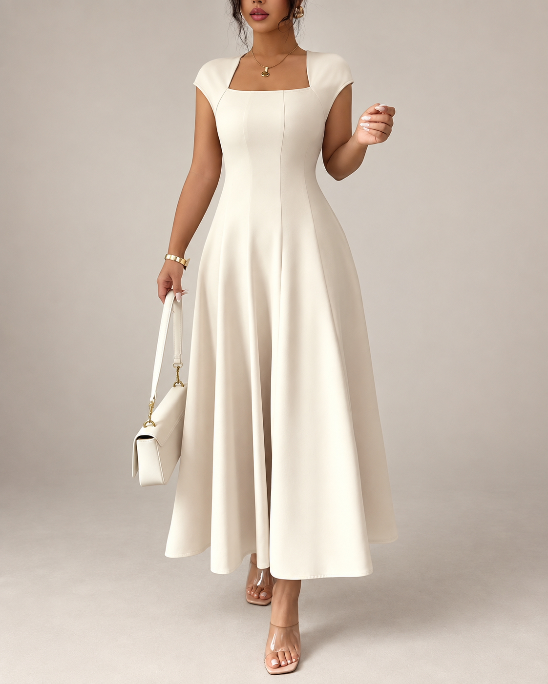 The Elena Grace Maxi Dress – Timeless Elegance with a Soft Feminine Silhouette