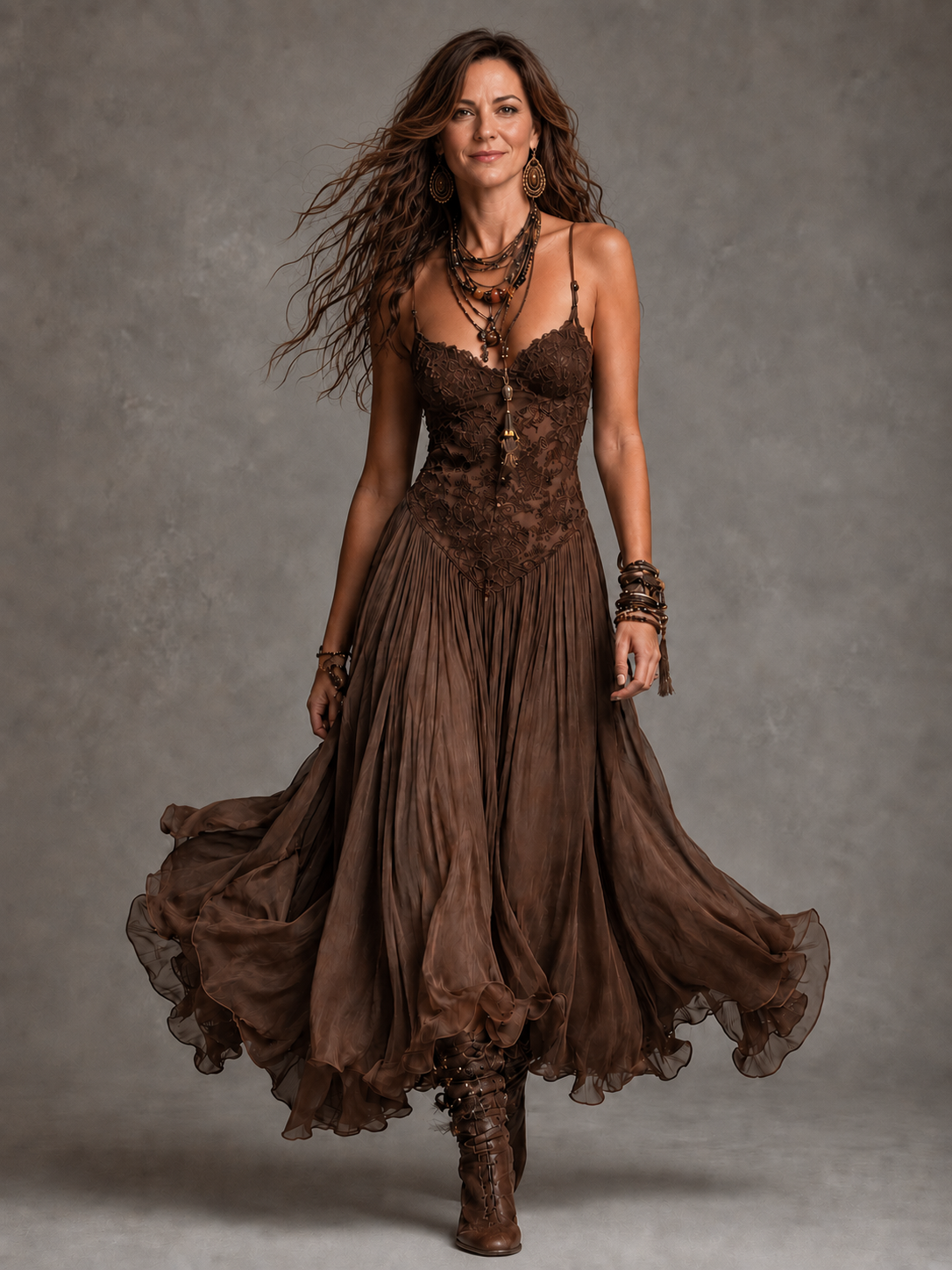 Olivia | Lace Corset Maxi Dress for Women