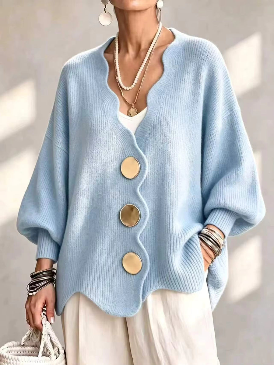 Madison - Loose Button Knit Cardigan