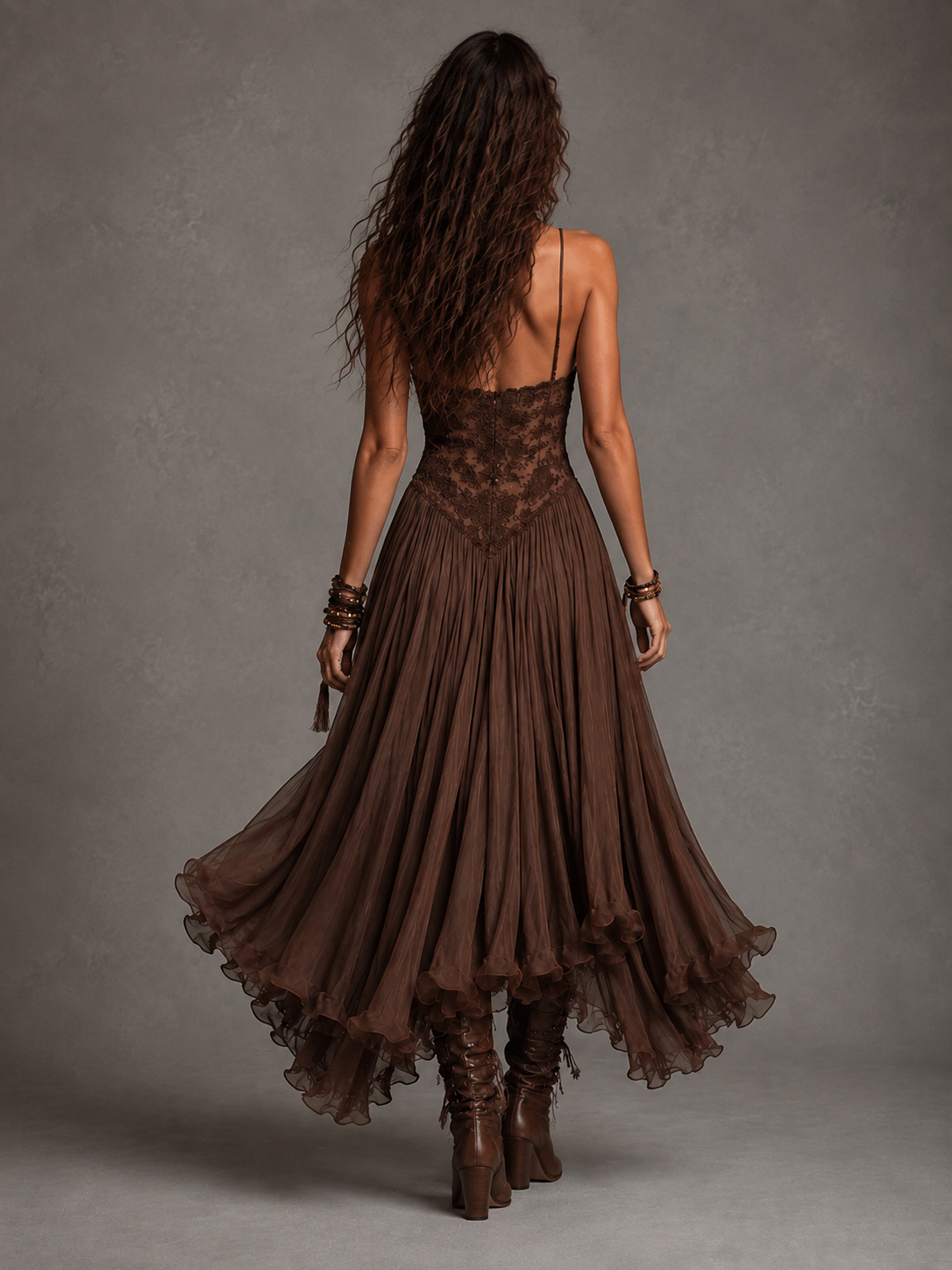Olivia | Lace Corset Maxi Dress for Women